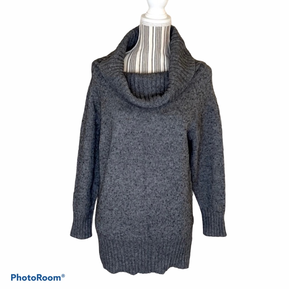 Zara cowl neck sweater gray L - Picture 1 of 11